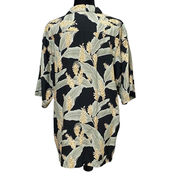 Tommy Bahama Palm Leaf Aloha Shirt Tropical Hawaiian Vacation Large - Picture 3 of 5